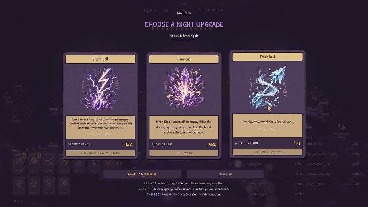 Choosing a night upgrade